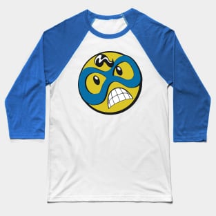 Super Hero Smiley Baseball T-Shirt